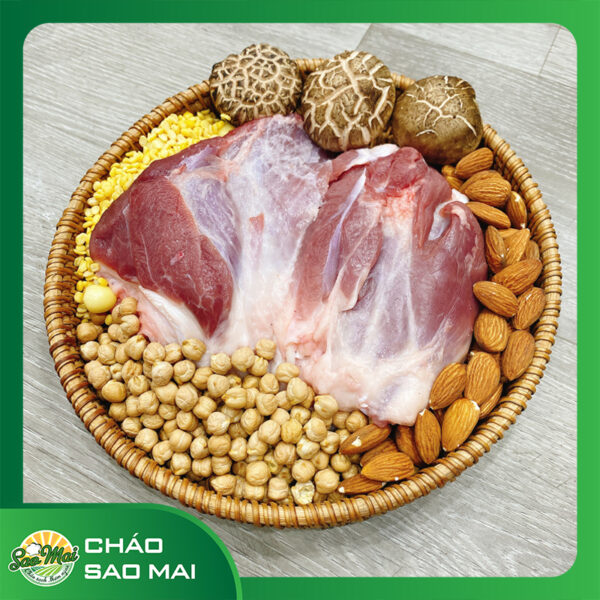 chao-gio-heo-ham-dau-ga-hanh-nhan