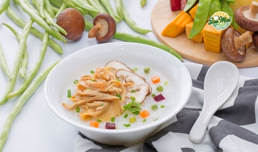 Cháo dinh dưỡng thịt gà