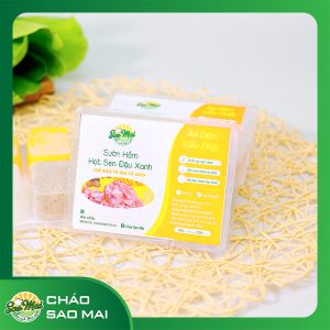 Sườn non hầm đậu xanh hạt sen óc chó