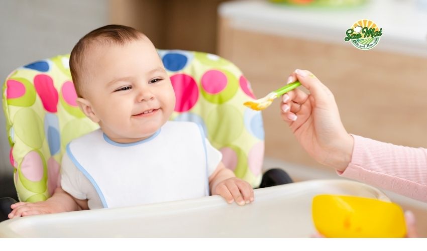 Thực đơn cháo dinh dưỡng cho bé 8 tháng tăng cân mẹ cần biết 2 Mẹo nấu cháo bé 8 tháng ăn ngon, kích thích vị giác của con