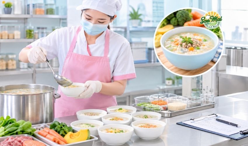Công thức cháo dinh dưỡng bán quán cần được chuẩn hóa để đảm bảo chất lượng đồng đều