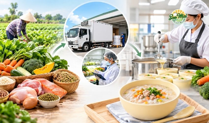 Kiểm soát chuỗi cung ứng nguyên liệu là yếu tố sống còn của kinh doanh cháo dinh dưỡng