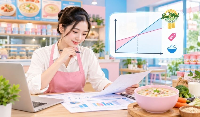 Cách kiểm soát chi phí nguyên liệu quán cháo hiệu quả mỗi ngày 2 Phân tích điểm hòa vốn là nền tảng để xây dựng chiến lược giá