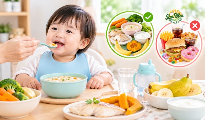 Chế độ ăn cho trẻ rối loạn tiêu hóa khoa học giúp bé phục hồi nhanh