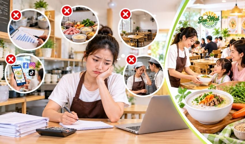Những sai lầm khi mở quán cháo dinh dưỡng cần tránh để kinh doanh hiệu quả