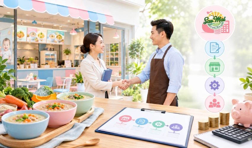 Tìm hiểu mô hình nhượng quyền cháo dinh dưỡng_ Chi phí và quy trình cụ thể