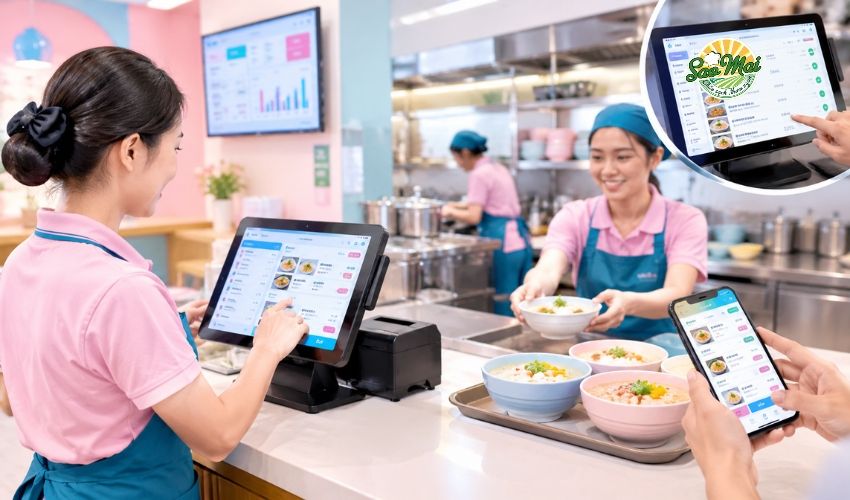Ứng dụng phần mềm quản lý giúp nâng cao tốc độ phục vụ tại quán cháo